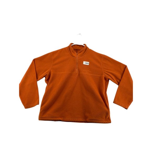 DUCK HEAD Shirt Men's Long Sleeve 1/4 Zip Sweatshirt Orange Size Extra Large - Picture 12 of 12